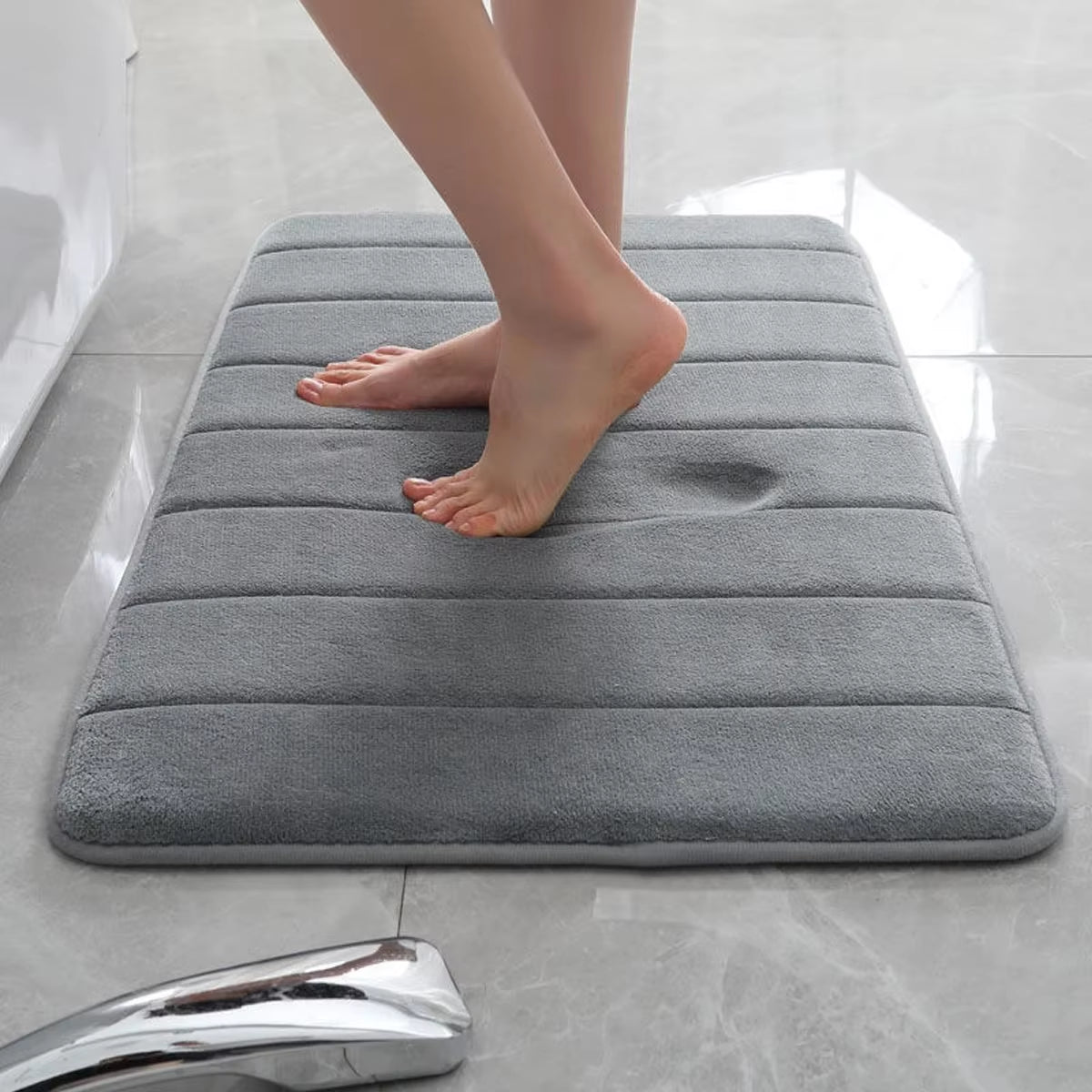 Home Bath Mat Super Absorbent Bathroom Carpets Rugs Soft Memory Foam Floor Bedroom Toilet Floor Shower Rug Home Decor