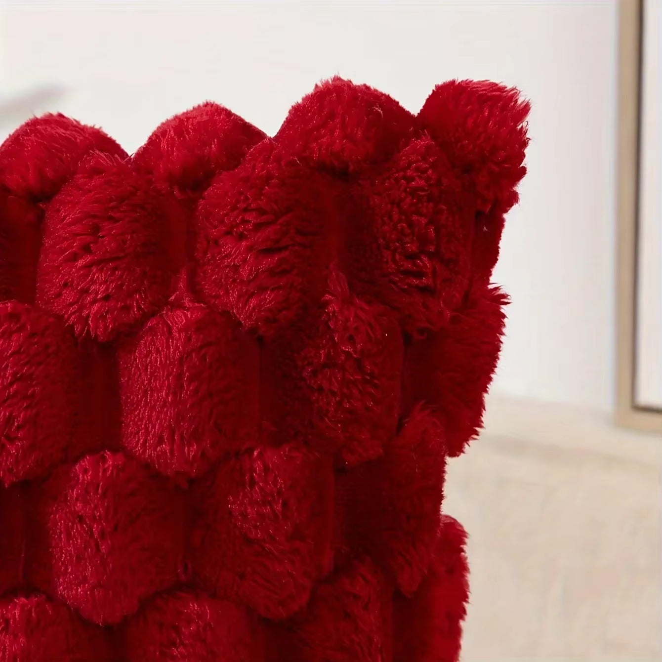 Christmas Red ​Taffeta Turtle Back Throw Pillow Covers Decor, Home Decor, Room Decor White Pillowcase for Sofa 45X45Cm