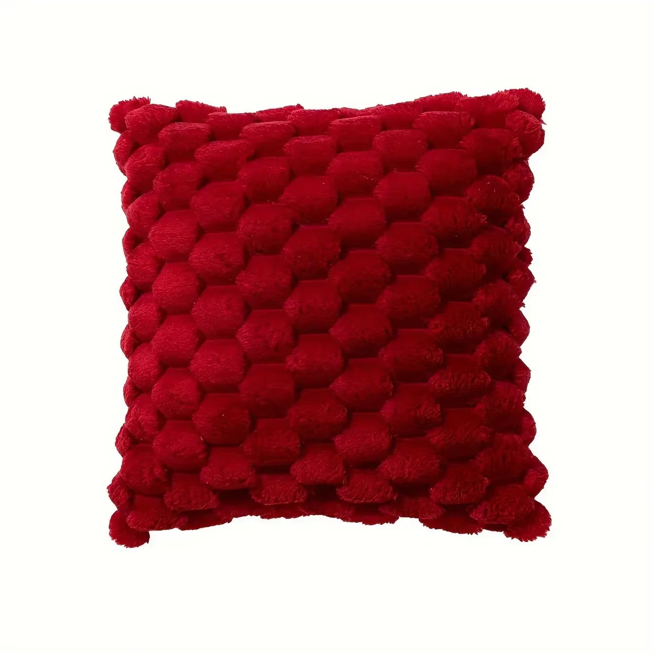 Christmas Red ​Taffeta Turtle Back Throw Pillow Covers Decor, Home Decor, Room Decor White Pillowcase for Sofa 45X45Cm