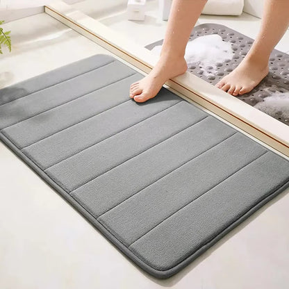 Home Bath Mat Super Absorbent Bathroom Carpets Rugs Soft Memory Foam Floor Bedroom Toilet Floor Shower Rug Home Decor